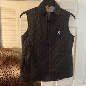 Peter Millar Black Quilted Vest